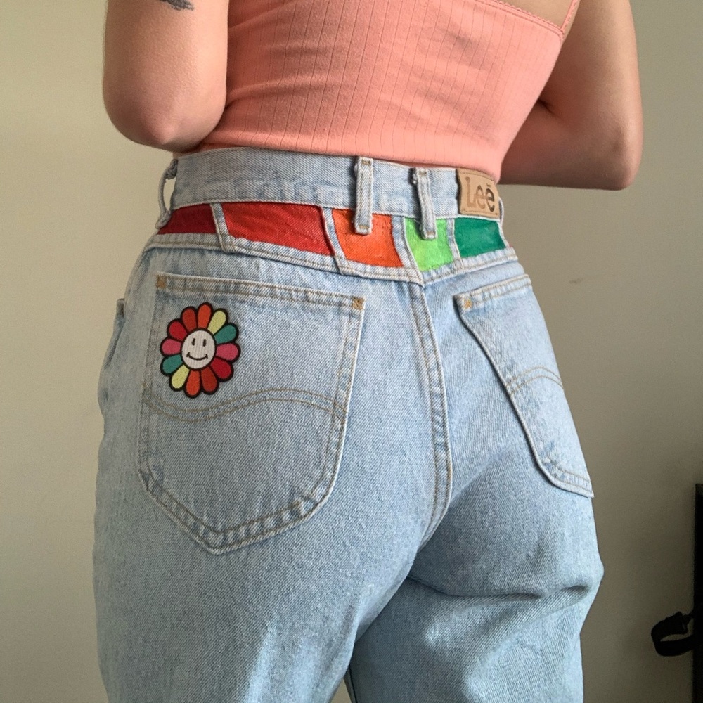 💚Personally customized boyfriend jeans💚
